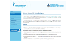 Desktop Screenshot of datosbiologicos.mincyt.gov.ar