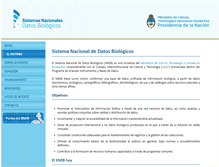 Tablet Screenshot of datosbiologicos.mincyt.gov.ar
