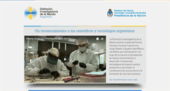 Desktop Screenshot of investigadordelanacion.mincyt.gob.ar