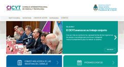 Desktop Screenshot of cicyt.mincyt.gov.ar