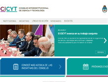Tablet Screenshot of cicyt.mincyt.gov.ar