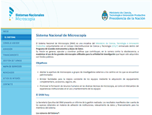 Tablet Screenshot of microscopia.mincyt.gob.ar