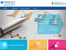 Tablet Screenshot of profiet.mincyt.gov.ar