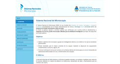 Desktop Screenshot of microscopia.mincyt.gov.ar